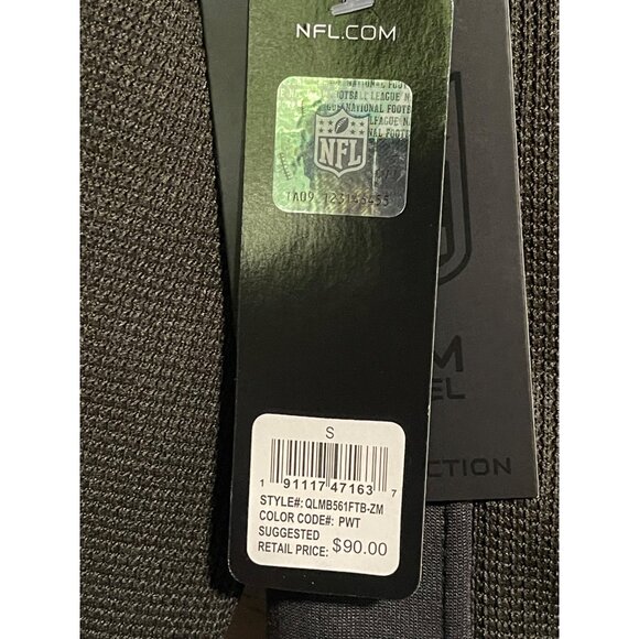 Tampa Bay Buccaneers NFL Team Apparel 1/4 Zip Pullover Mens S Pewter Waffle Knit - Picture 12 of 12